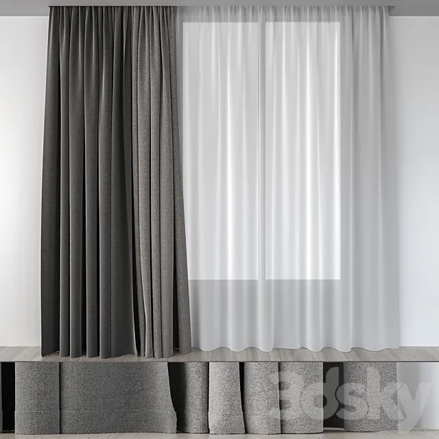Curtains are gray Free Download