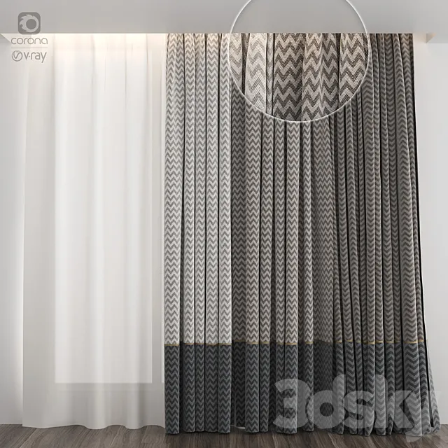 Curtains arrows 3D Model