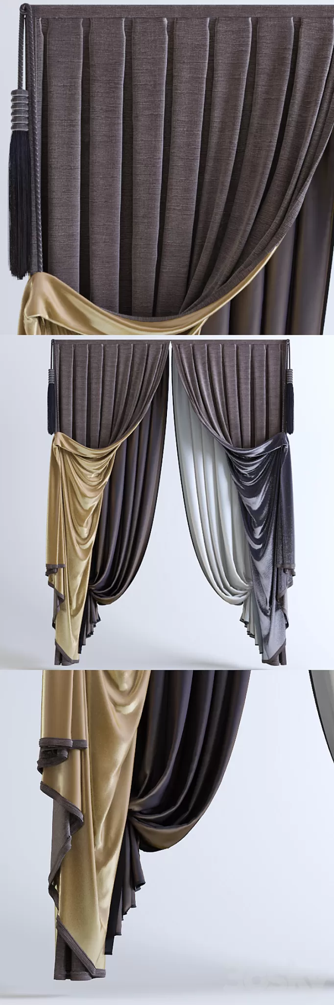 Curtains classic 3D Model
