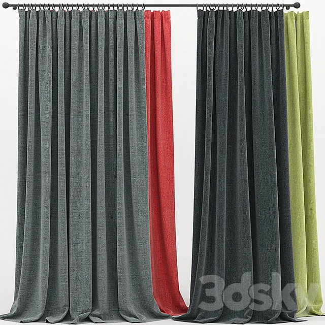 Curtains. Curtain 3DModel