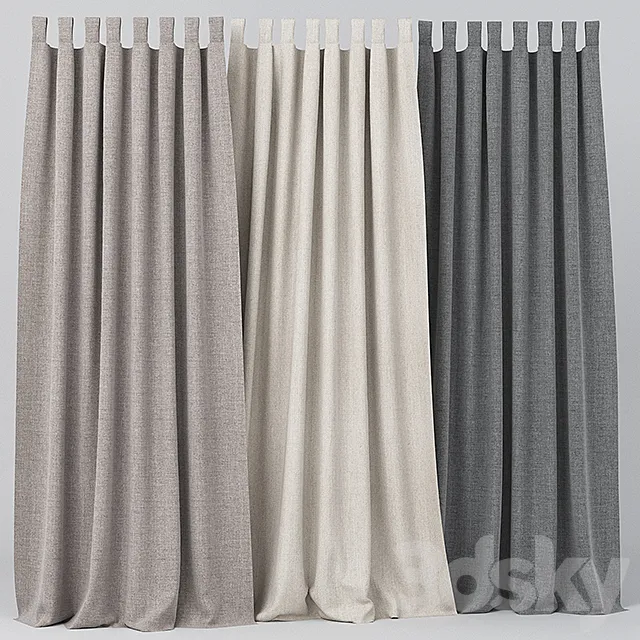 Curtains. Curtain 3DModel
