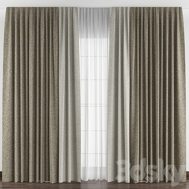 Curtains № 004 3D Model