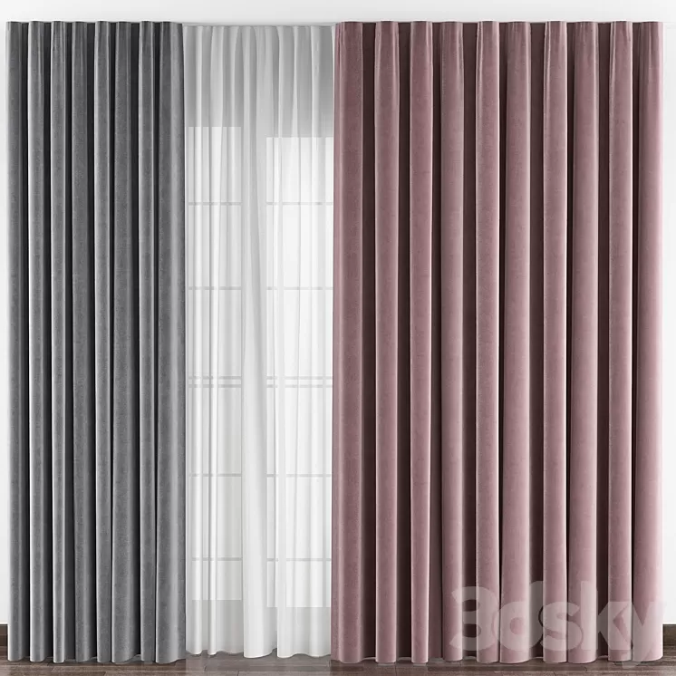 Curtains № 016 3D Model
