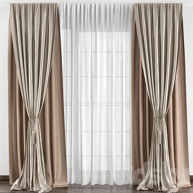 Curtains № 033 3D Model
