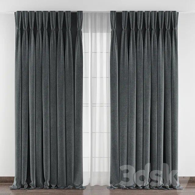 Curtains № 051 3D Model