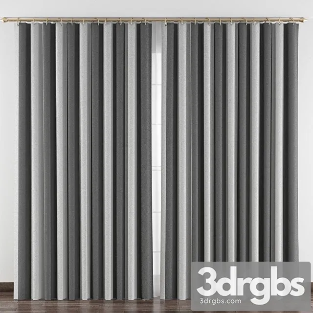 Curtains № 070 3D Model Free