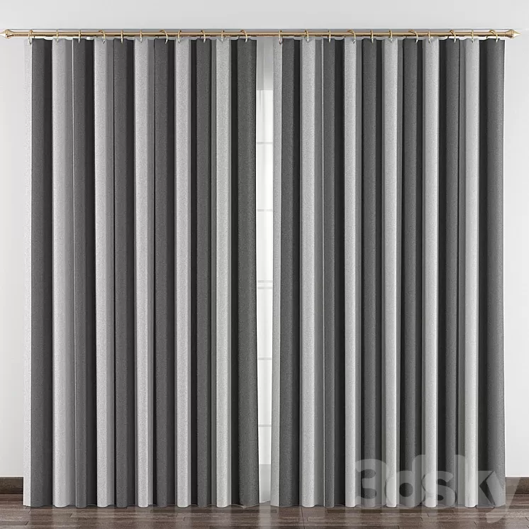 Curtains № 070 3D Model