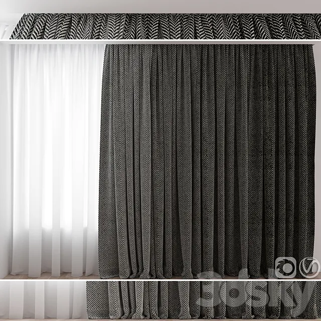 Curtains №3 3D Model