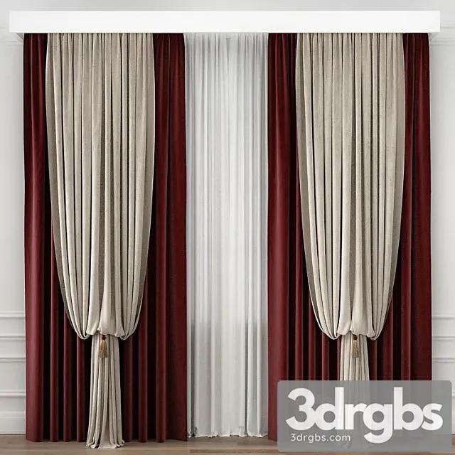 Curtains for Interior 52 3D Model Free