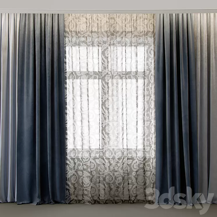 Curtains For interiors- 4 3D Model