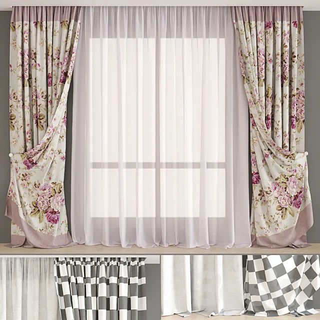 Curtains from the textile house Togas (part 2) 3DModel