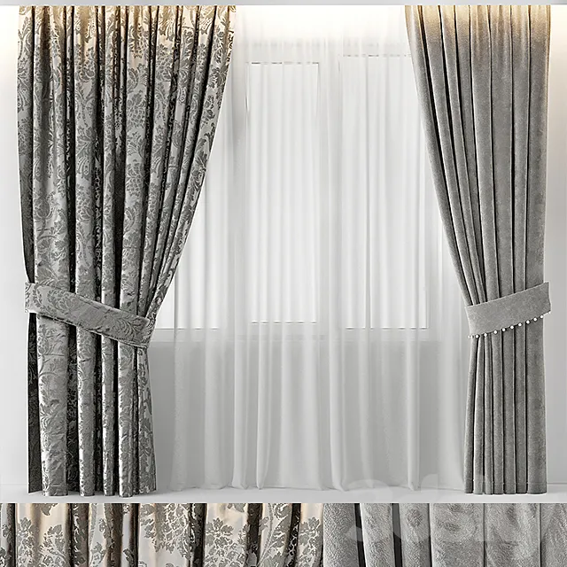 CURTAINS GLAM 3D Model