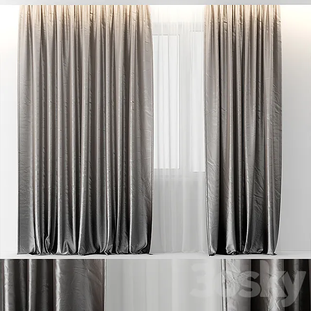 CURTAINS GRADIENT 3D Model