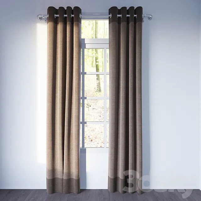 curtains ikea sanela 3DModel