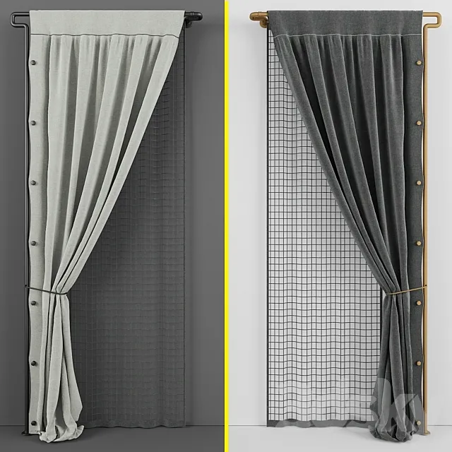 Curtains loft 3D Model