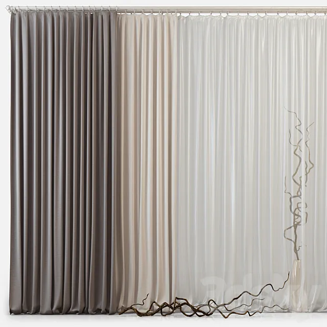 Curtains m03 3DModel