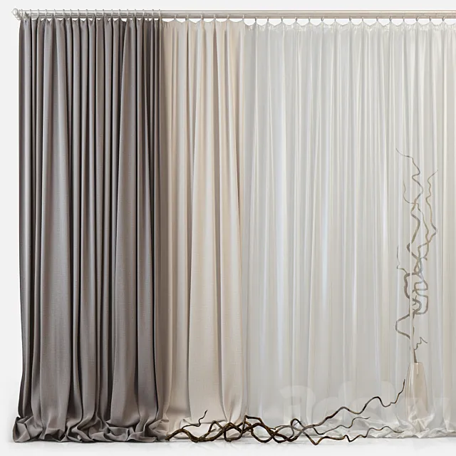 Curtains m06 3DModel