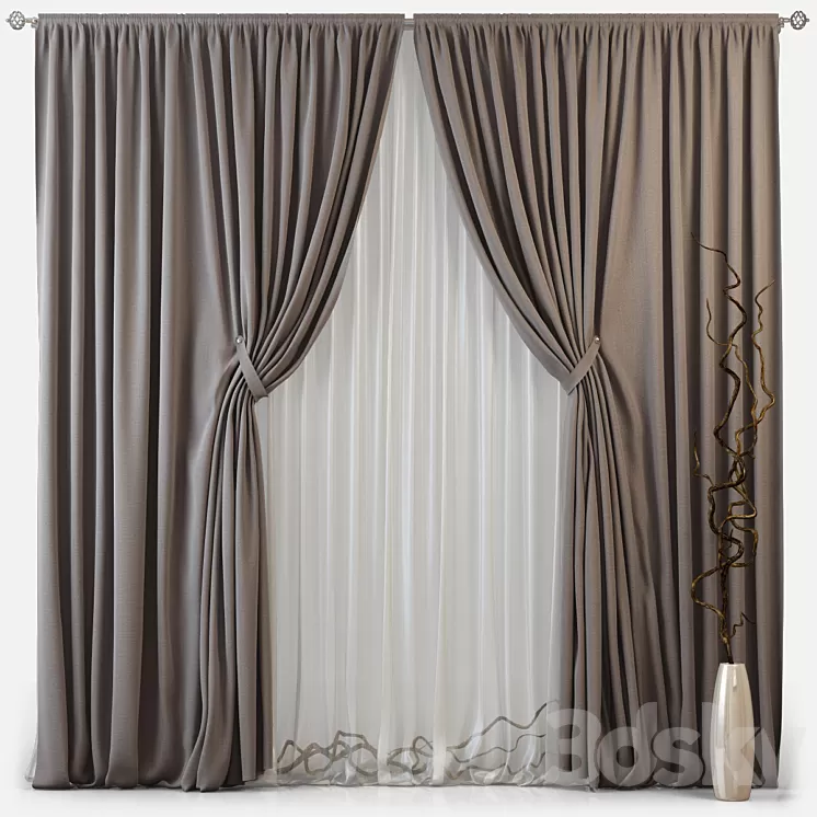 Curtains m07 3D Model