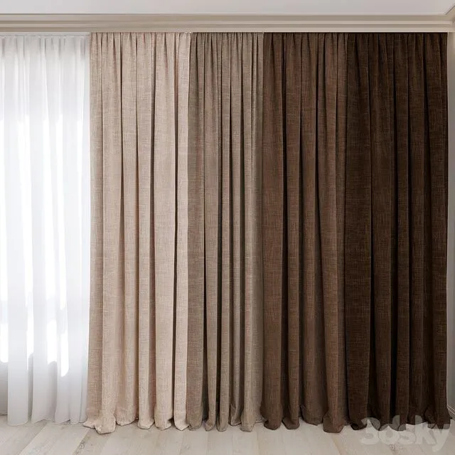 Curtains No. 14 3D Model
