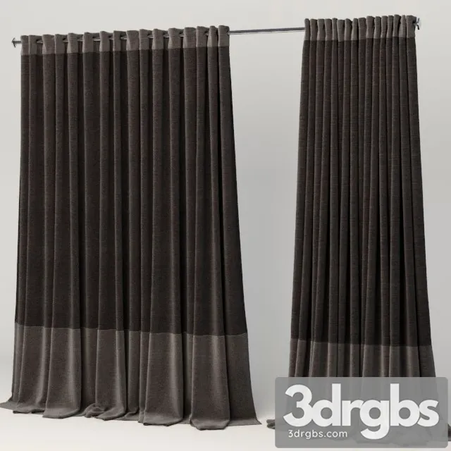 Curtains On The Grommet 3D Model Free