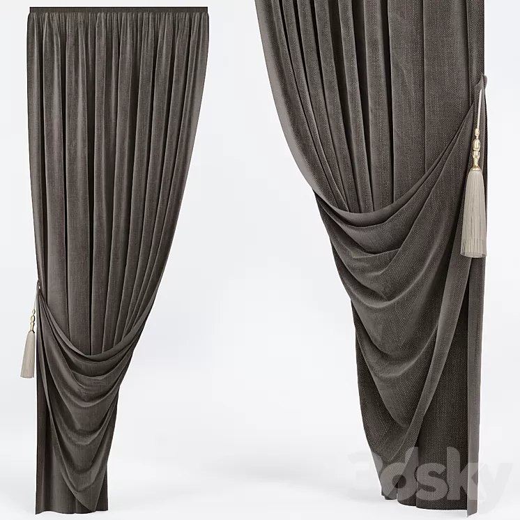 Curtains Premium №11 3D Model