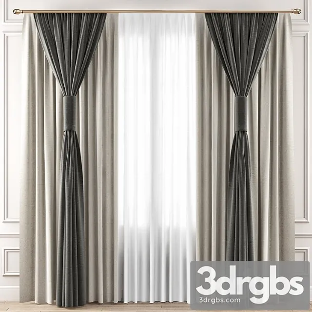 Curtains Premium Pro 6 3D Model Free