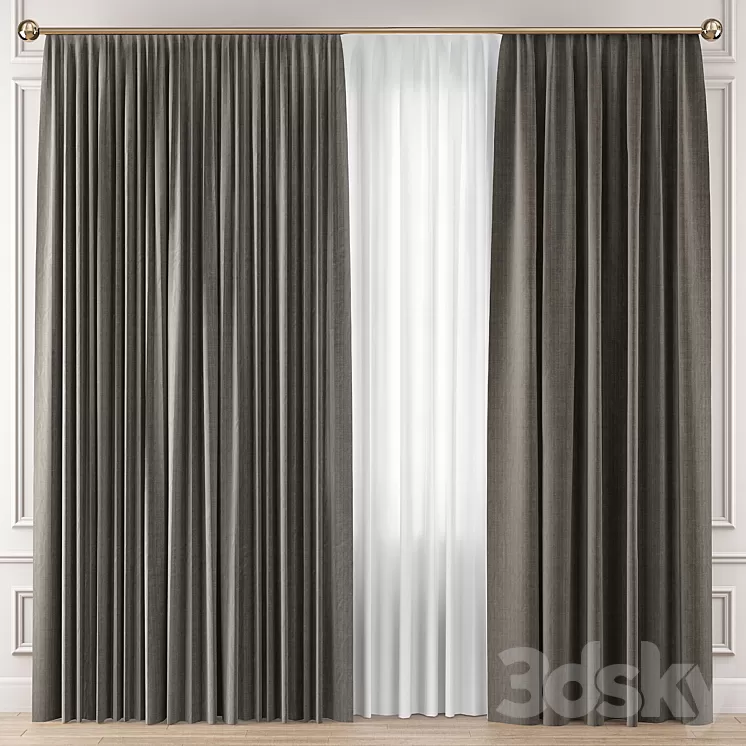 Curtains Premium PRO №33 3D Model
