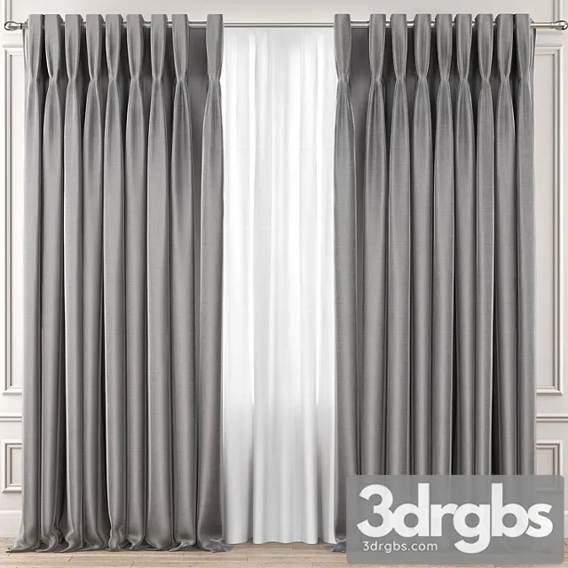 Curtains premium pro №45 3D Model Free