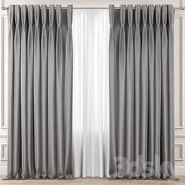Curtains Premium PRO №45 3D Model