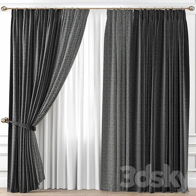 Curtains Premium PRO №51 3D Model