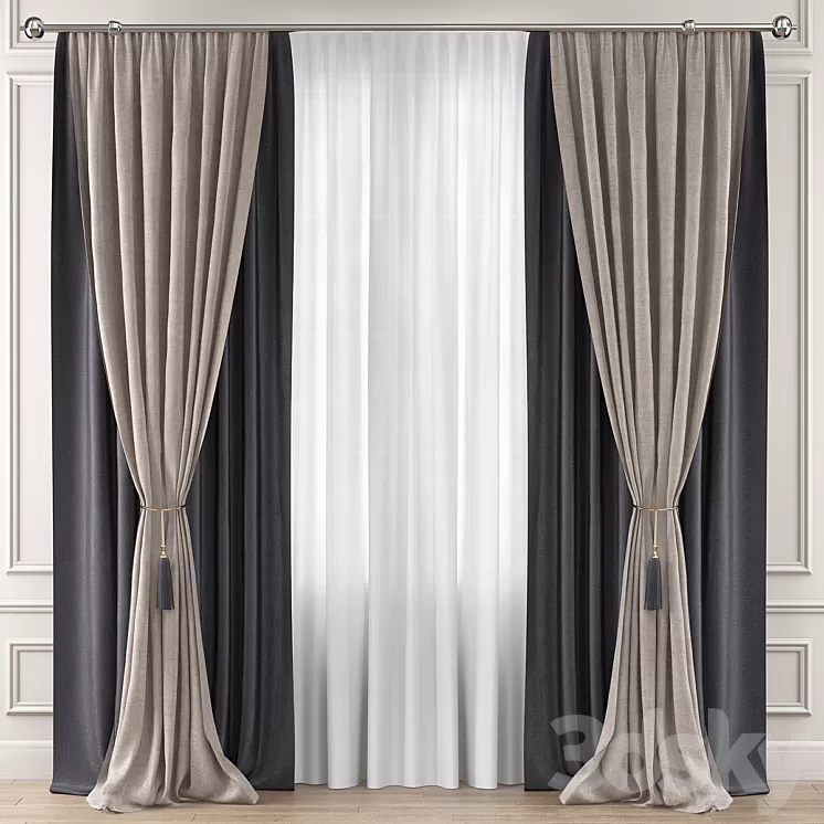 Curtains Premium PRO No. 12 3D Model