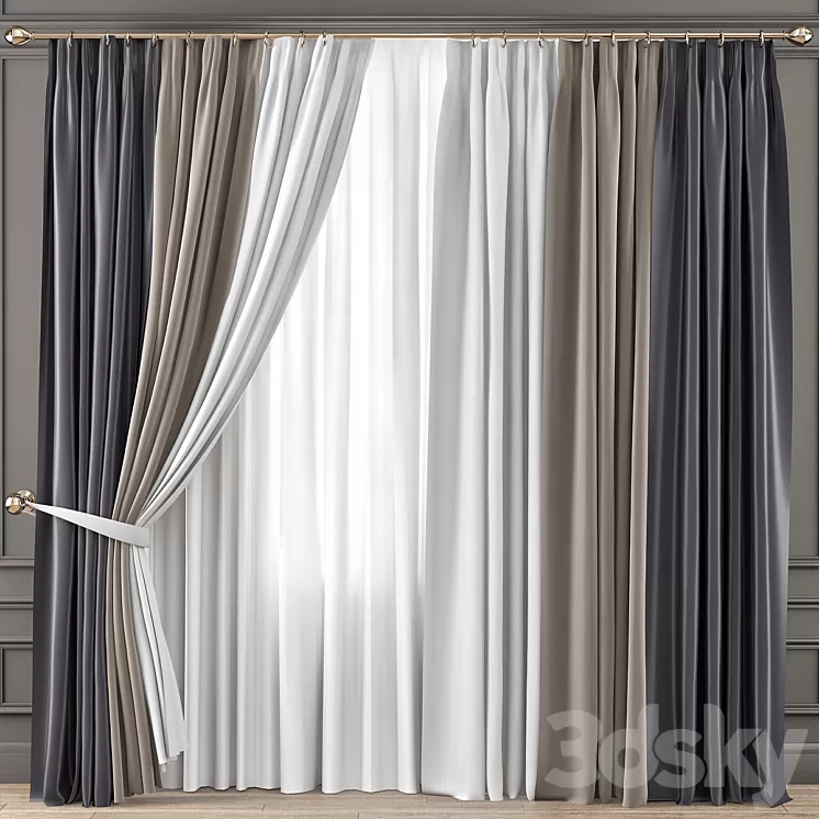 Curtains Premium PRO No. 21 3D Model