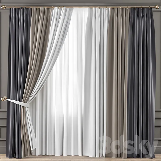 Curtains Premium PRO No. 21 3DModel