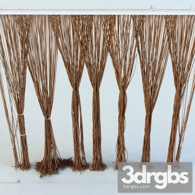 Curtains Rope 3D Model Free