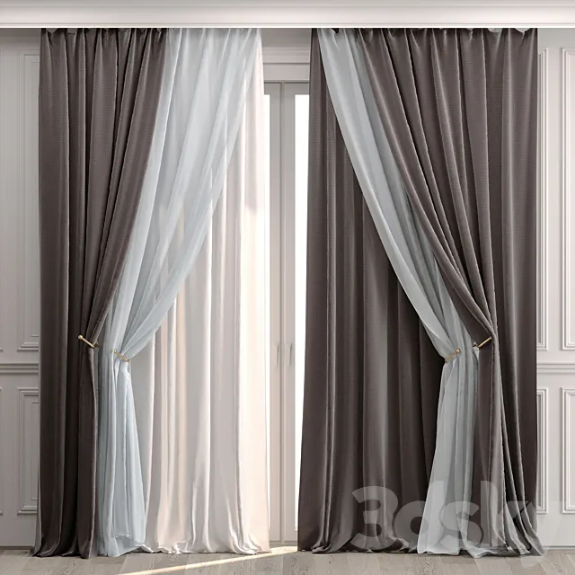 Curtains with moldings 532C Free Download