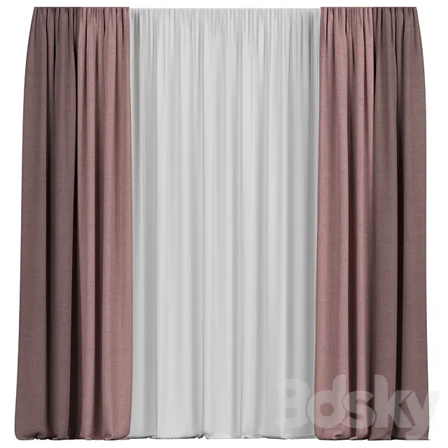 Curtains with tulle Free Download