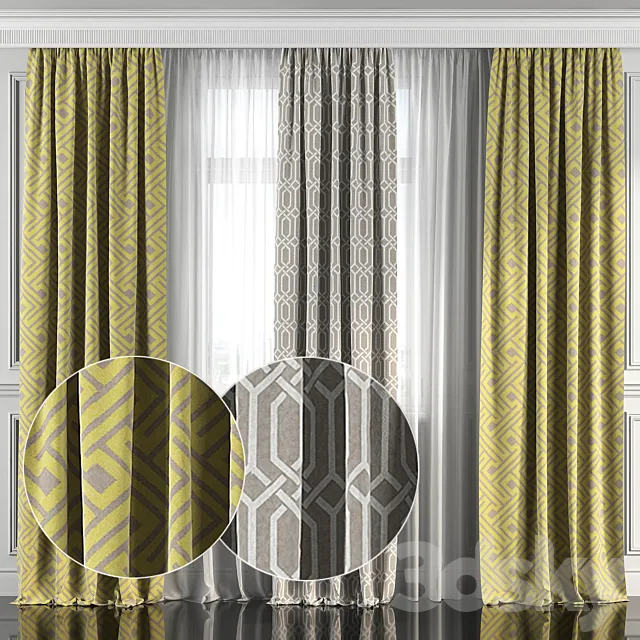 Curtains with window 155 Free Download