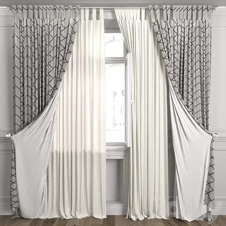 Curtains with window 484C