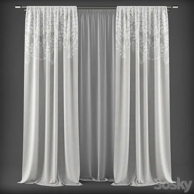 Curtains298 3D Model