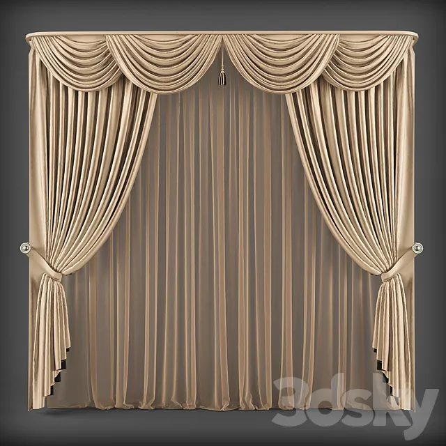 Curtains299 3D Model