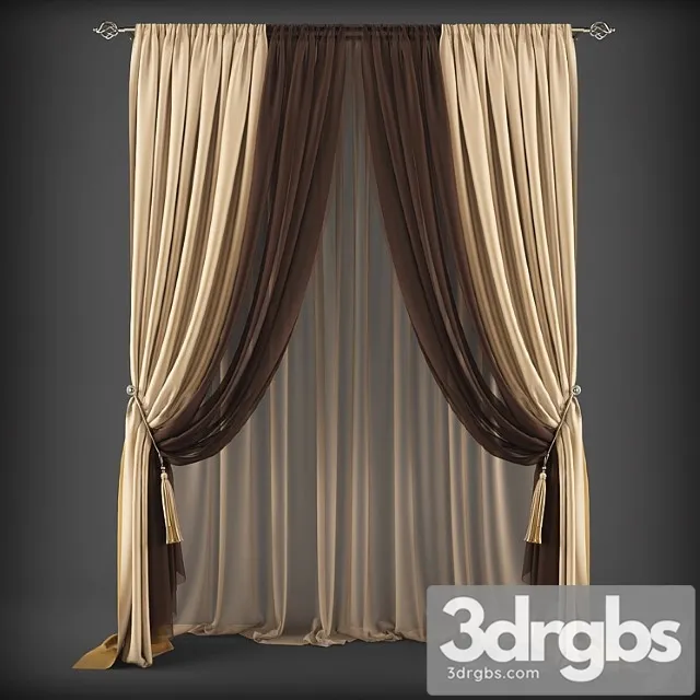 Curtains306 3D Model Free