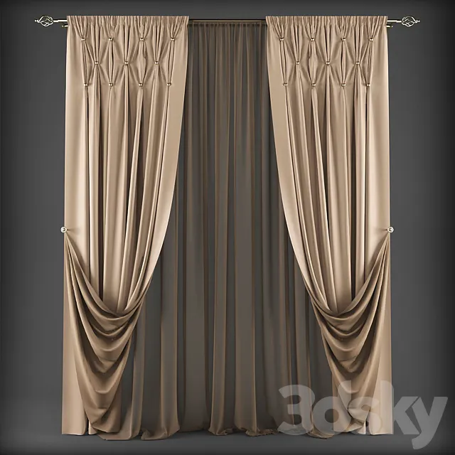 Curtains312 3D Model