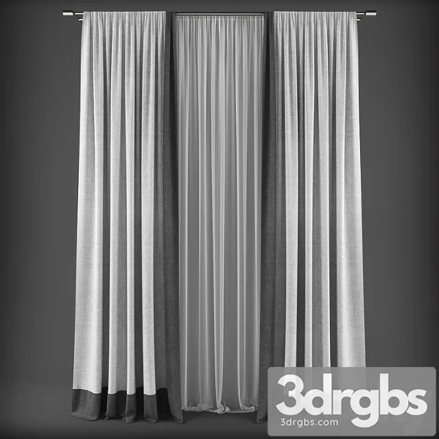 Curtains314 3D Model Free