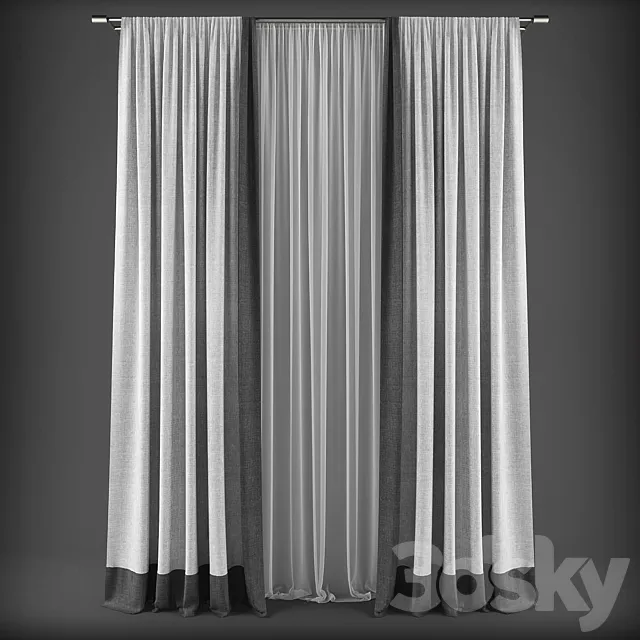 Curtains314 3D Model