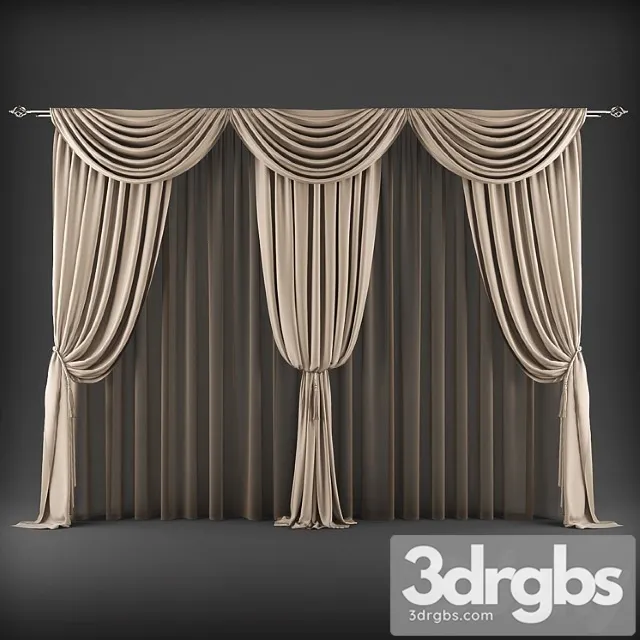 Curtains322 3D Model Free
