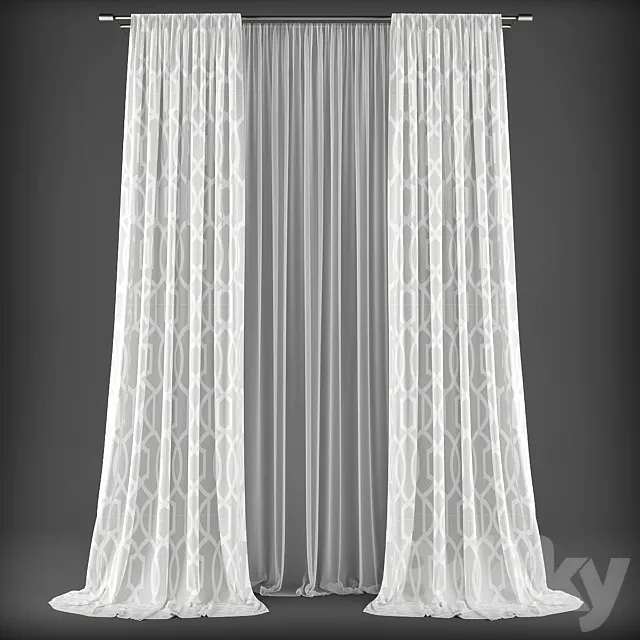 Curtains328 3D Model