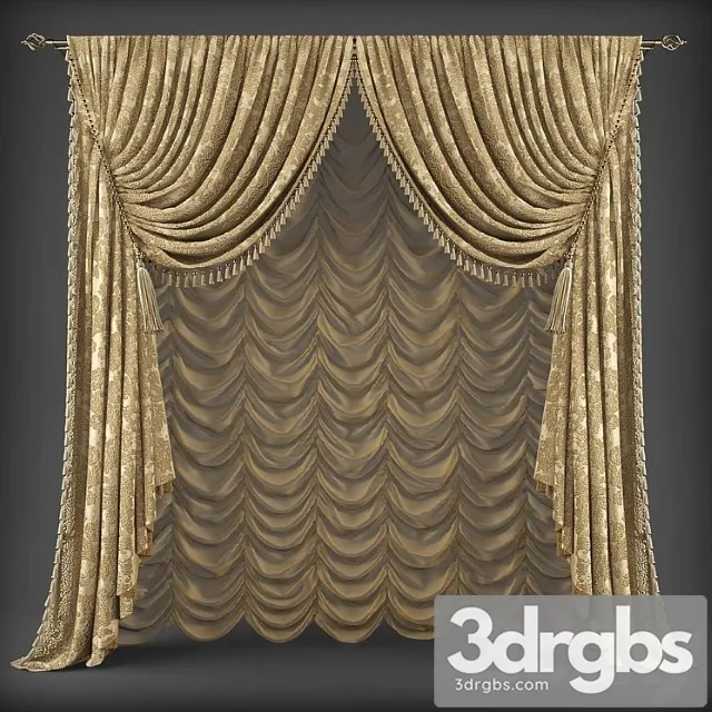 Curtains337 3D Model Free
