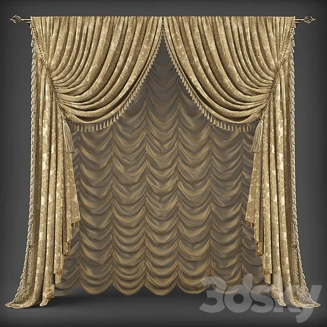 Curtains337 3D Model
