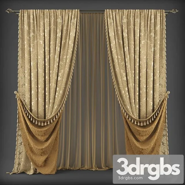 Curtains338 3D Model Free