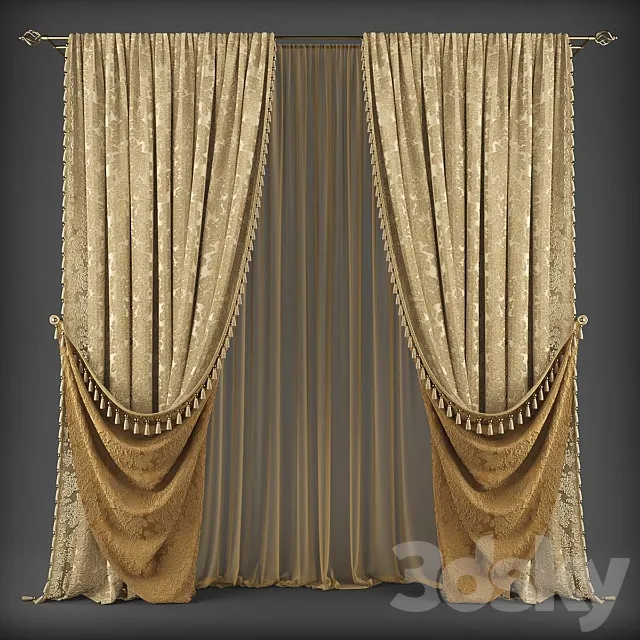 Curtains338 3D Model